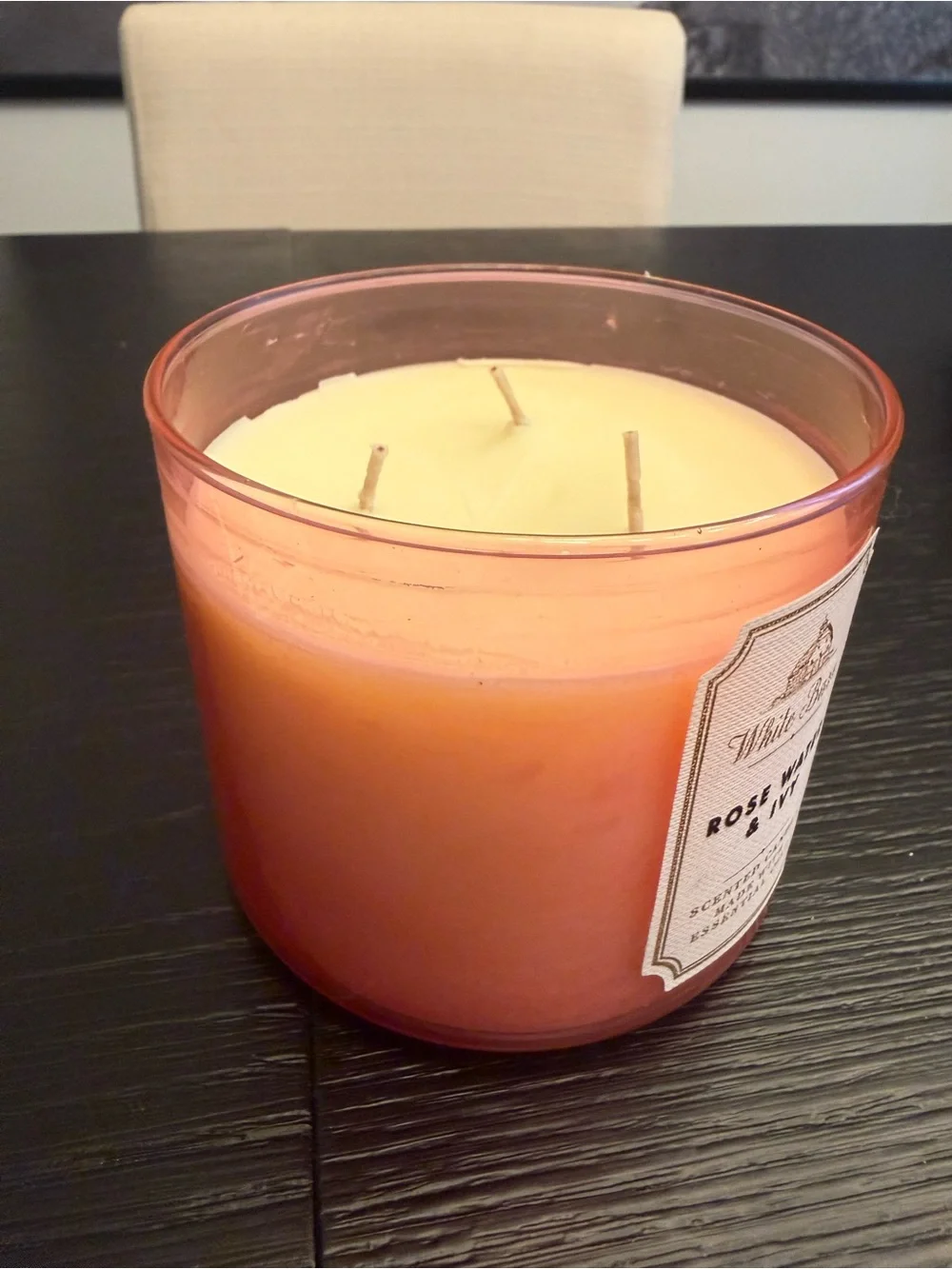 Bath & Body Works 3-Wick Candle Rose Water & Ivy Home Candle Unused